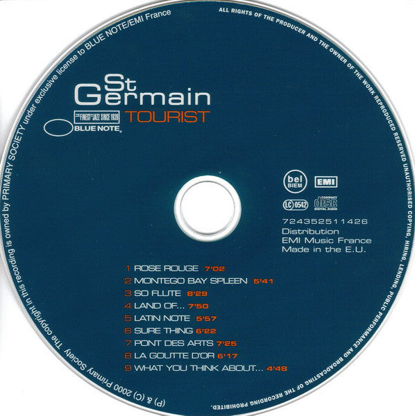 St Germain : Tourist (CD, Album, Dig)