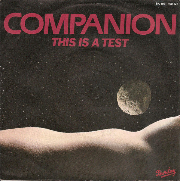 Companion (2) : This Is A Test (7", Single)
