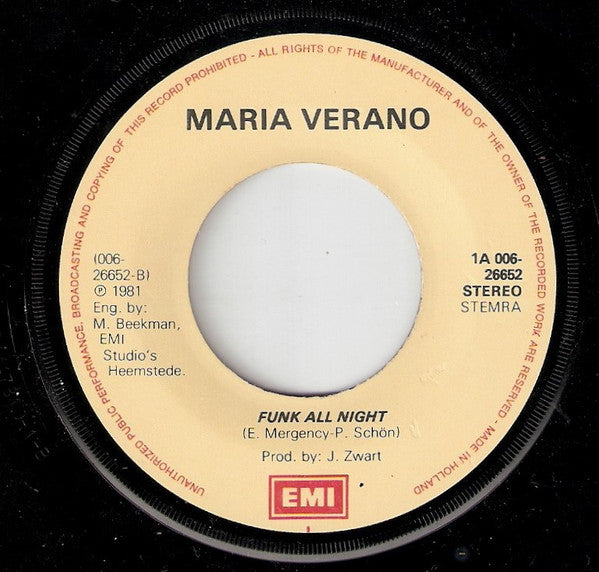 Maria Verano : Having Fun  (7", Single)