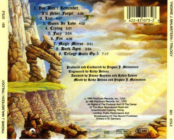 Yngwie Malmsteen : Trilogy (CD, Album, RP, PDO)