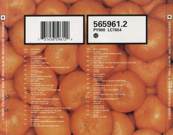 Pete Tong / Paul Oakenfold : Essential Selection '98 (2xCD, Comp, Mixed)