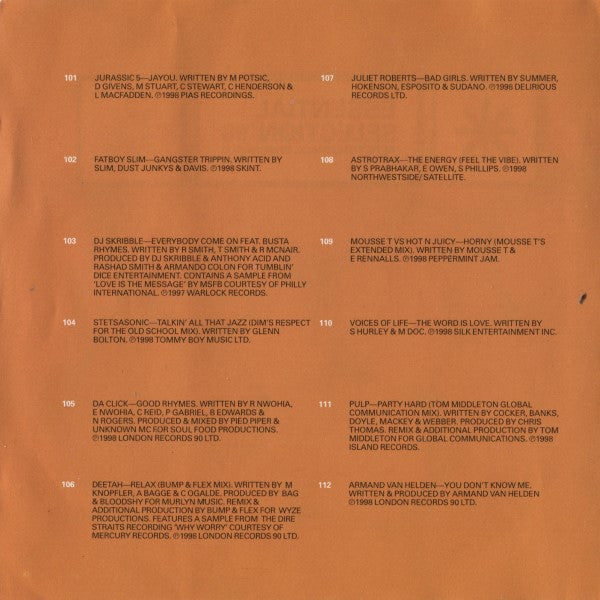 Pete Tong / Paul Oakenfold : Essential Selection '98 (2xCD, Comp, Mixed)
