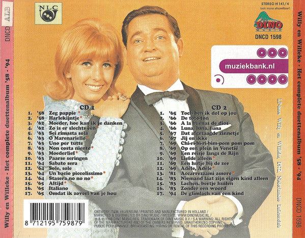 Willy & Willeke Alberti : Het Complete Duettenalbum '58 - '94 (2xCD, Comp)