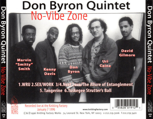 Don Byron Quintet : No-Vibe Zone (CD, Album)