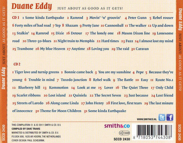 Duane Eddy : The Rockin' Guitar Man 1955-1960 (2xCD, Comp)