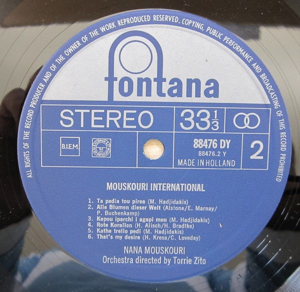 Nana Mouskouri : Mouskouri International (LP, Comp)