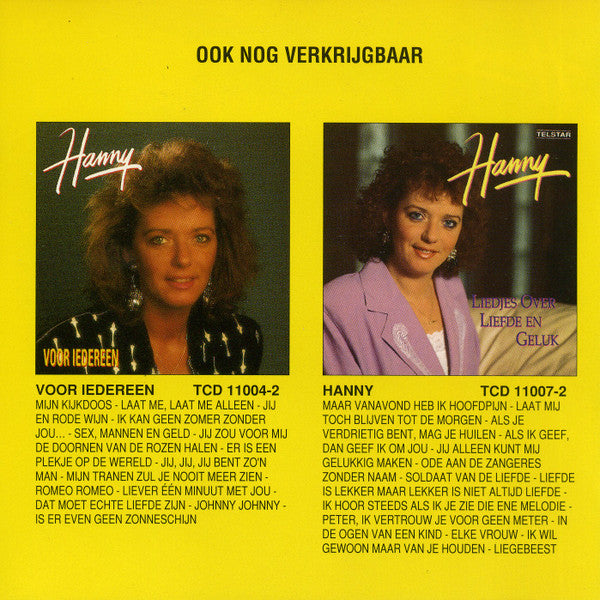 Hanny (2) : 'n Onbeschrijfelijk Gevoel (CD, Album)