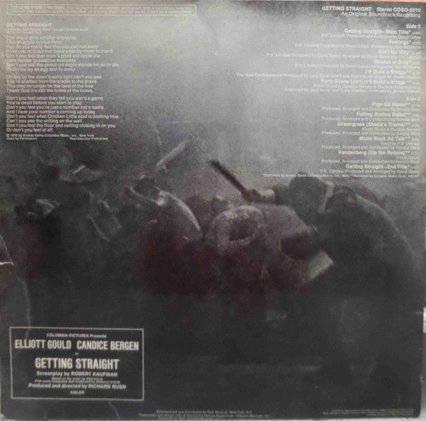 Ronald Stein : Getting Straight (An Original Soundtrack Recording) (LP)