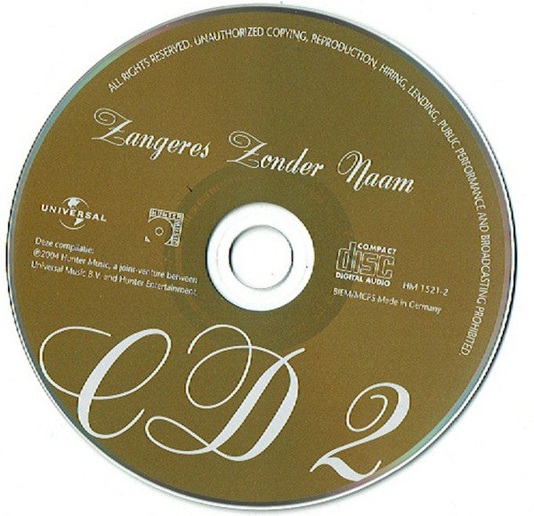 Zangeres Zonder Naam : Mijn Leven (2xCD, Comp)
