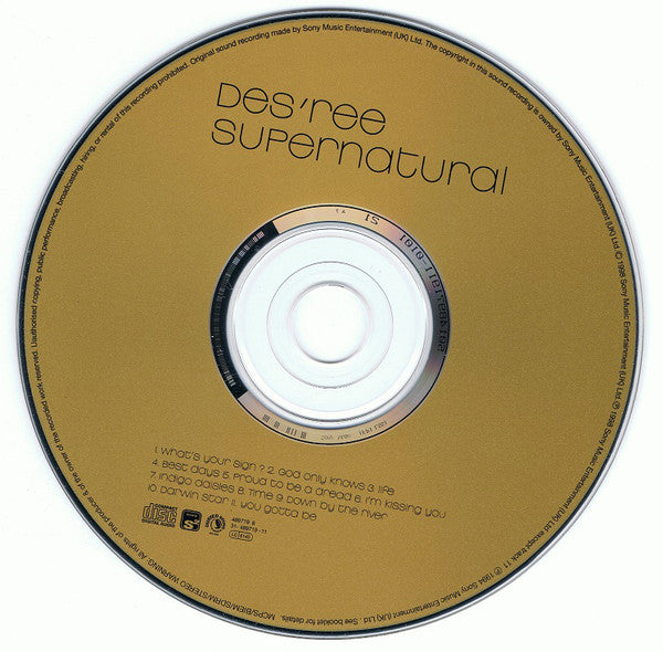 Des'ree : Supernatural (CD, Album)