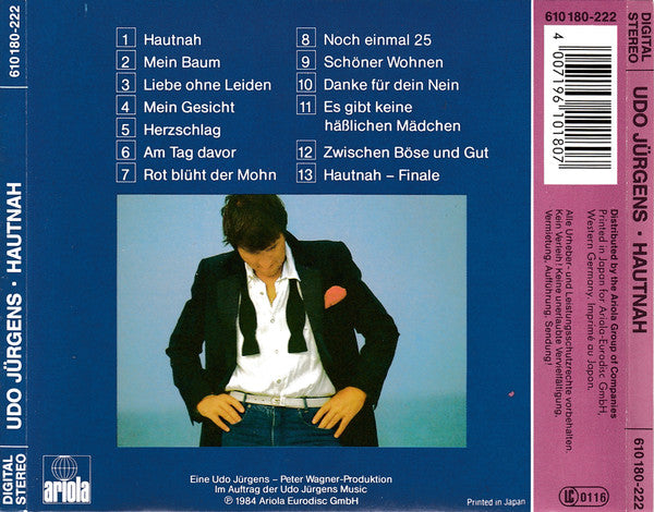 Udo Jürgens : Hautnah (CD, Album)