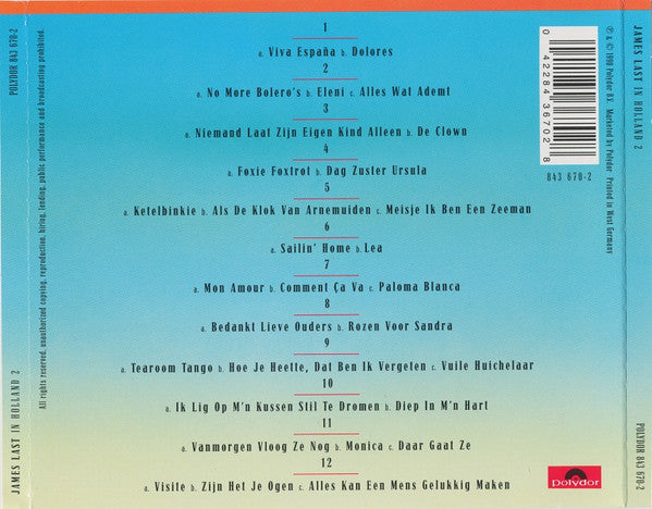James Last : In Holland 2 (De 30 Mooiste Nederlandse Hits) (CD, Album)