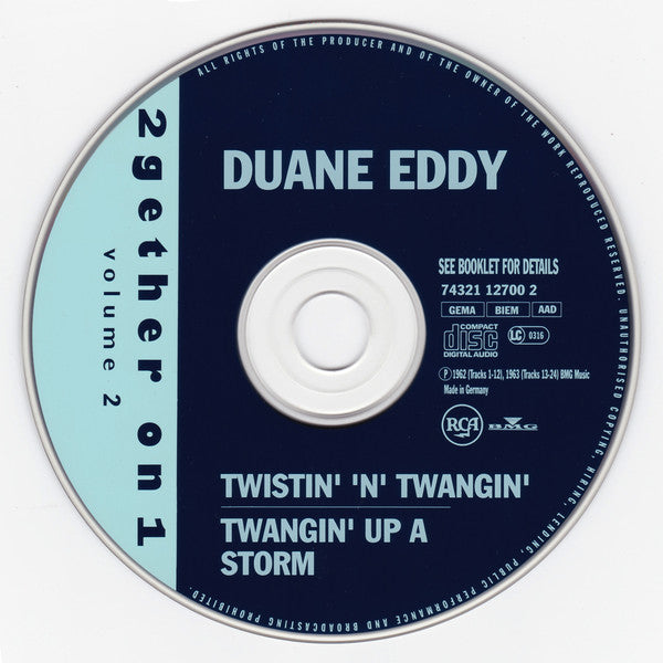 Duane Eddy : 2 Gether On 1 Volume 2: Twistin' 'N' Twangin' / Twangin' Up A Storm (CD, Album, Comp)