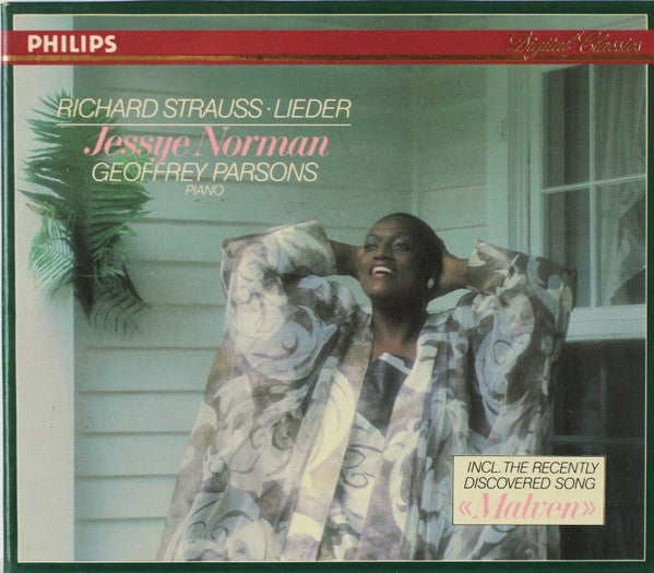 Richard Strauss - Jessye Norman, Geoffrey Parsons (2) : Lieder (CD, Album, Sli)
