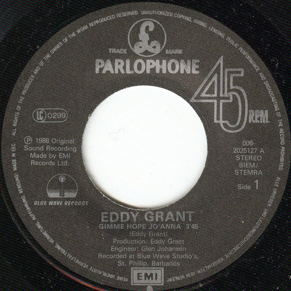 Eddy Grant : Gimme Hope Jo'Anna (7", Single)