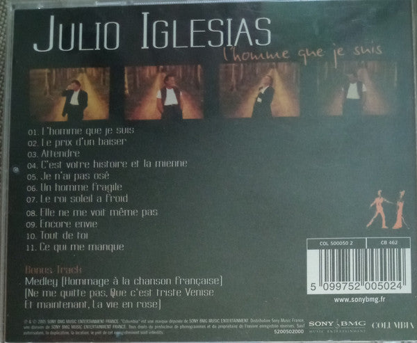 Julio Iglesias : L'homme Que Je Suis (CD, Album)