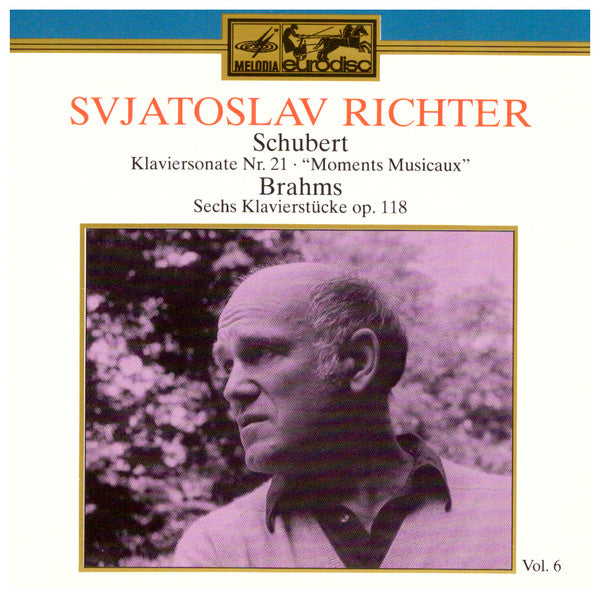 Sviatoslav Richter, Franz Schubert, Johannes Brahms : Klaviersonate Nr. 21 · "Moments Musicaux" · Sechs Klavierstücke Op. 118 (CD, Comp)