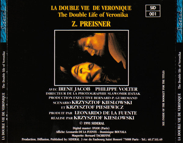 Zbigniew Preisner : La Double Vie De Véronique = The Double Life Of Veronika (Original Motion Picture Sound Track) (CD, Album)