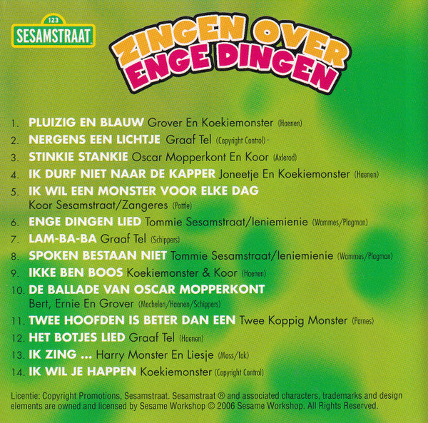 Sesamstraat : Zingen Over Enge Dingen (CD)