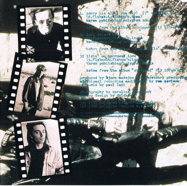 Stage Dolls : Sorry (Is All I Can Say) (CD, Maxi)