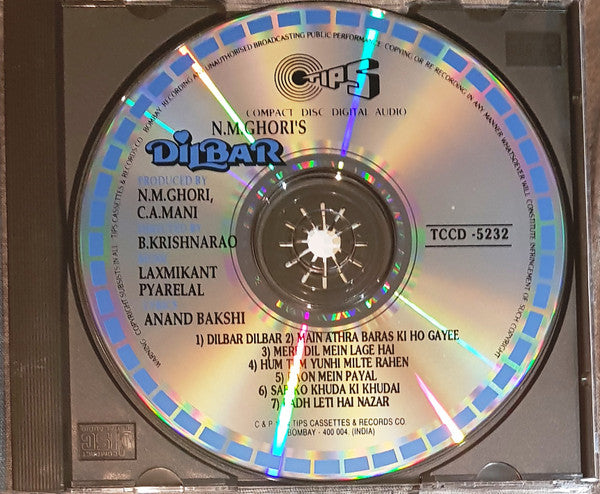 Alka Yagnik, Vinod Rathod, Udit Narayan, Kumar Sanu, Kavita Krishnamurthy : Dilbar (CD)