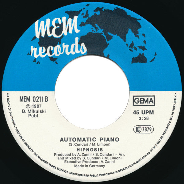 Hipnosis : Droid / Automatic Piano (7", Single)