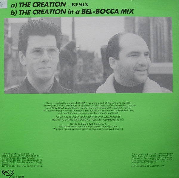 Two D.J.'s : The Creation Remix (12")