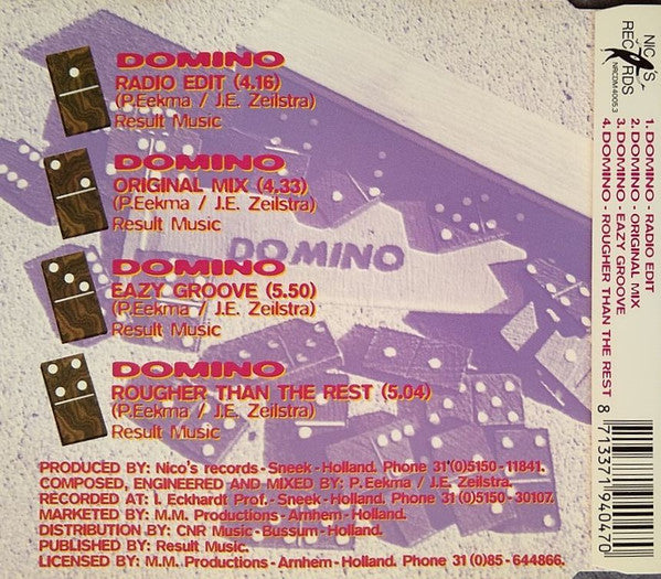 Brothers Of Anomolies : Domino (CD, Maxi)