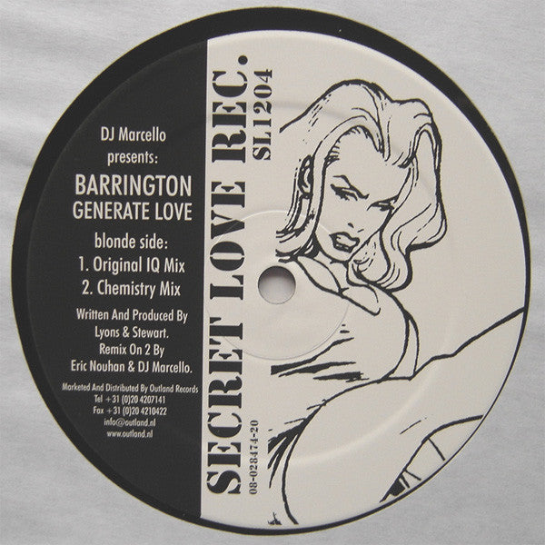 DJ Marcello Presents Barrington : Generate Love (12")