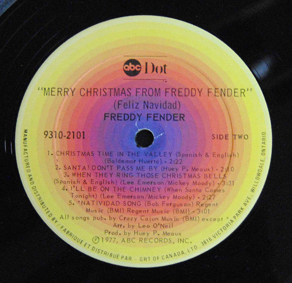 Freddy Fender (2) : Merry Christmas Feliz Navidad From (LP, Album)