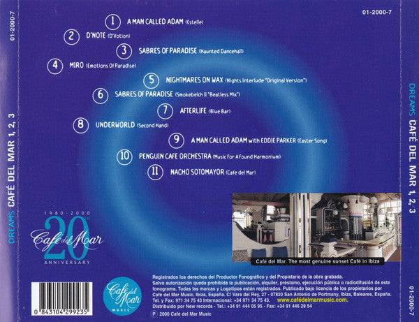 Various : Café Del Mar Dreams (CD, Comp, Jew)