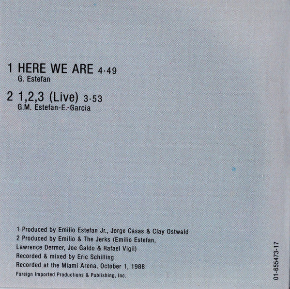 Gloria Estefan : Here We Are (CD, Mini, Single)