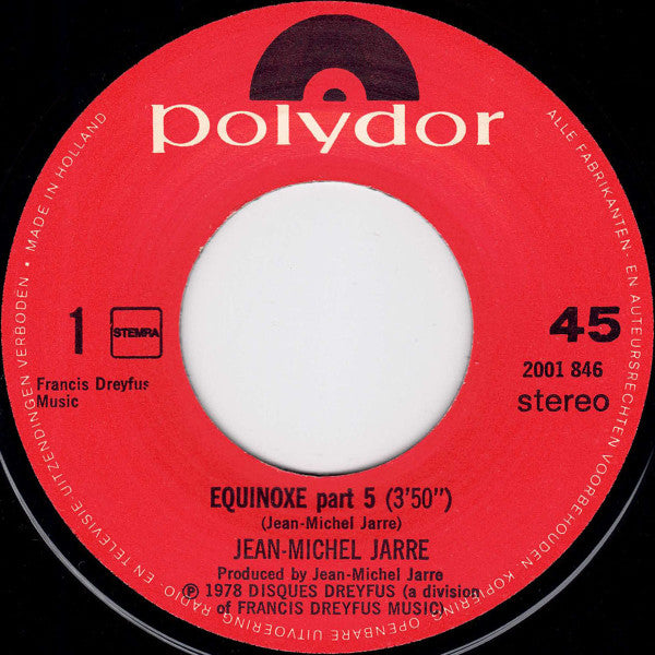 Jean-Michel Jarre : Equinoxe Part 5 (7", Single)