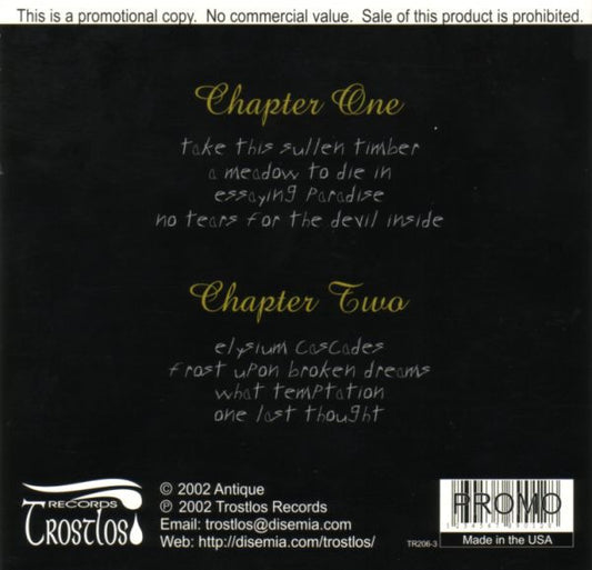 Antique (2) : Book One (CD, Promo)