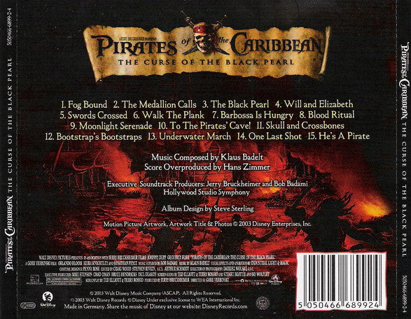 Klaus Badelt : Pirates Of The Caribbean: The Curse Of The Black Pearl (CD, Album)