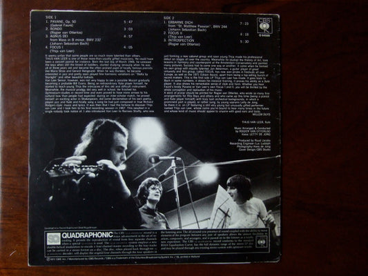 Thijs van Leer : Introspection (LP, Album, Quad)