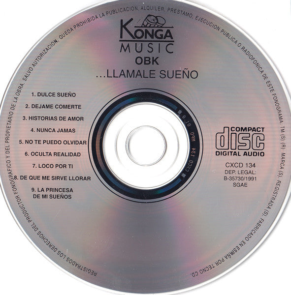 OBK : ... Llamalo Sueño (CD, Album)