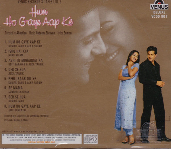 Nadeem Shravan, Sameer : Hum Ho Gaye Aap Ke (CD, Dlx)