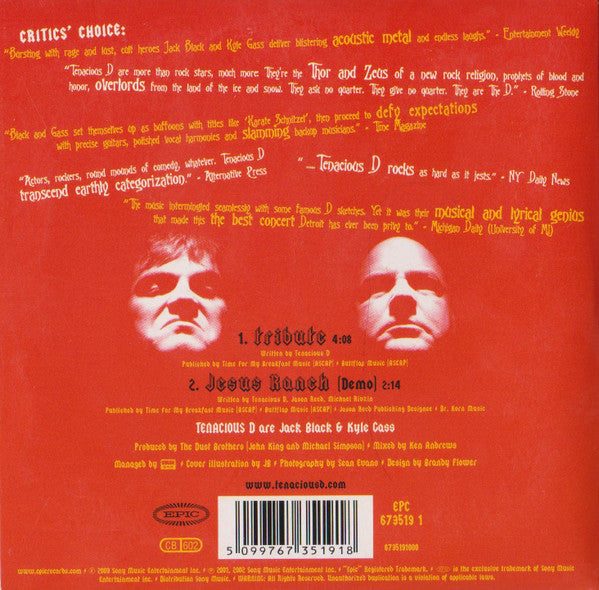Tenacious D : Tribute (CD, Single)