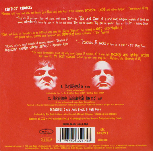Tenacious D : Tribute (CD, Single)