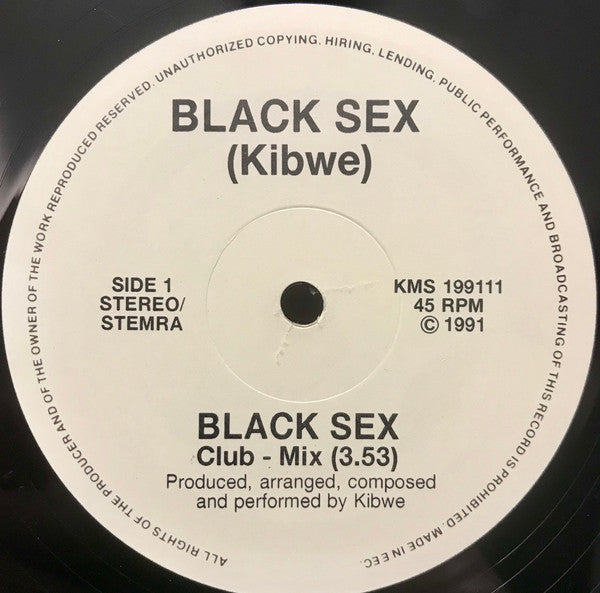 Kibwe : Black Sex (12")