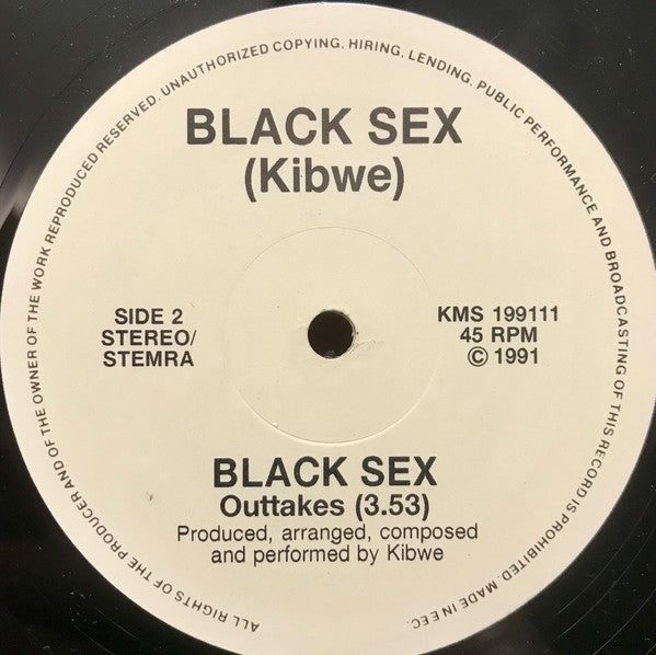 Kibwe : Black Sex (12")