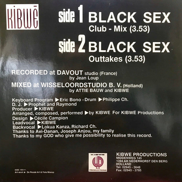 Kibwe : Black Sex (12")