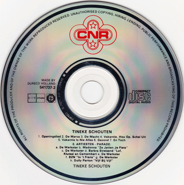 Tineke Schouten : Tineke Schouten  (CD)