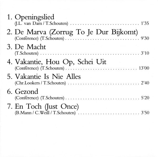 Tineke Schouten : Tineke Schouten  (CD)