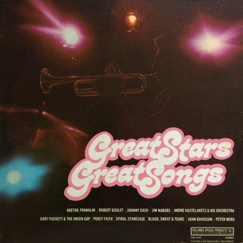 Various : Great Stars Great Songs (LP, Comp)