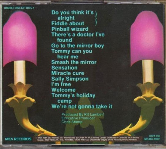 The Who : Tommy (2xCD, Album, RE)