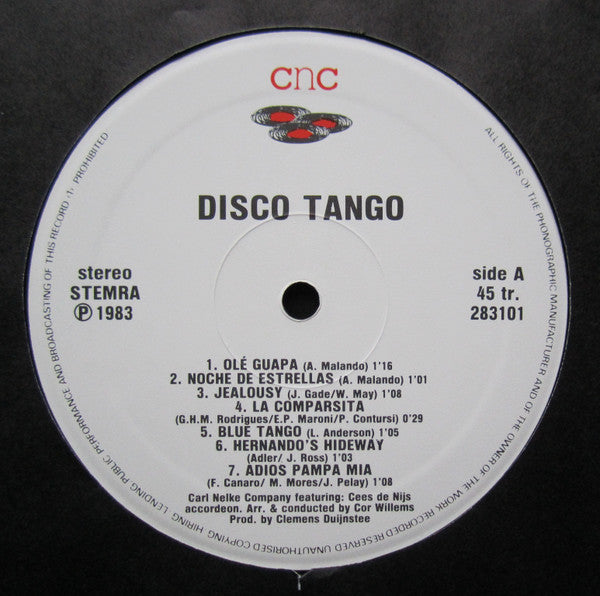 Carl Nelke Company Featuring Cees De Nijs : Disco Tango (12", Maxi, Mixed)