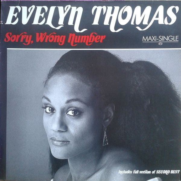 Evelyn Thomas : Sorry, Wrong Number (12", Maxi)
