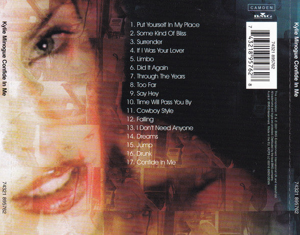 Kylie Minogue : Confide In Me (CD, Comp, RP)